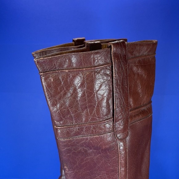 Vintage Kane Gold Label Exclusive‎ 3403 Brown Leather Boots Women’s 6.5 - 7 - Picture 3 of 13